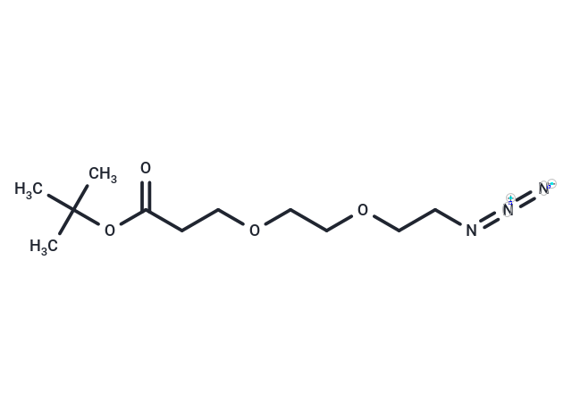 化合物 Azido-PEG2-C2-Boc,Azido-PEG2-C2-Boc