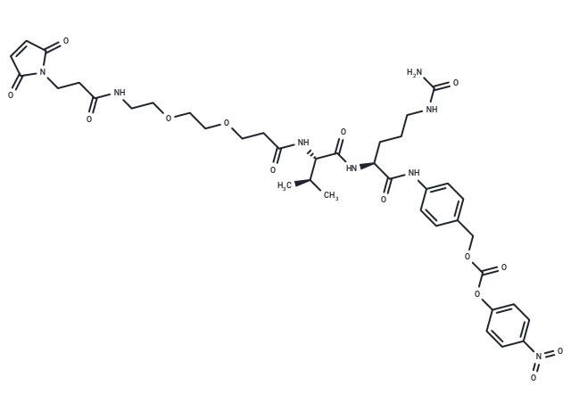 化合物 Mal-amido-PEG2-Val-Cit-PAB-PNP,Mal-amido-PEG2-Val-Cit-PAB-PNP