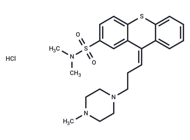 化合物 Thiothixene hydrochloride,Thiothixene hydrochloride