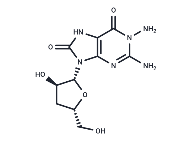 化合物 1-Amino-3’-deoxy-7,8-dihydro-8-oxoguanosine,1-Amino-3’-deoxy-7,8-dihydro-8-oxoguanosine