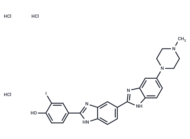 化合物 Hoechst 33342 analog 2 trihydrochloride,Hoechst 33342 analog 2 trihydrochloride