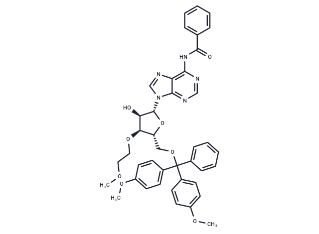 化合物 N6-Benzoyl-5’-O-(4,4’-dimethoxytrityl)-3’-O-(2-methoxyethyl)adenosine,N6-Benzoyl-5’-O-(4,4’-dimethoxytrityl)-3’-O-(2-methoxyethyl)adenosine