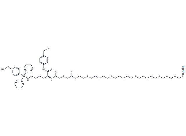 化合物 Lys(MMT)-PAB-oxydiacetamide-PEG8-N3,Lys(MMT)-PAB-oxydiacetamide-PEG8-N3