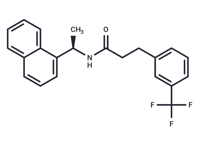 化合物 (R)-N-(1-(Naphthalen-1-yl)ethyl)-3-(3-(trifluoromethyl)phenyl)propanamide,(R)-N-(1-(Naphthalen-1-yl)ethyl)-3-(3-(trifluoromethyl)phenyl)propanamide