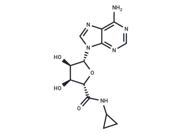 化合物 5'-(N-Cyclopropyl)carboxamidoadenosine,5'-(N-Cyclopropyl)carboxamidoadenosine