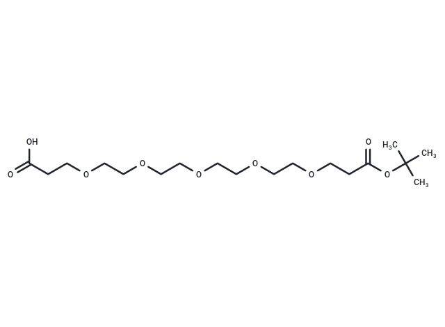 化合物 Acid-PEG5-C2-Boc,Acid-PEG5-C2-Boc