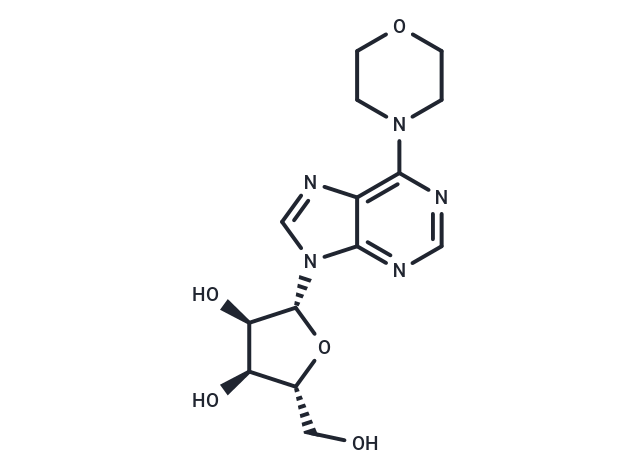 化合物 6-(4-Morpholino)-9-(beta-D-ribofuranosyl)-9H-purine,6-(4-Morpholino)-9-(beta-D-ribofuranosyl)-9H-purine