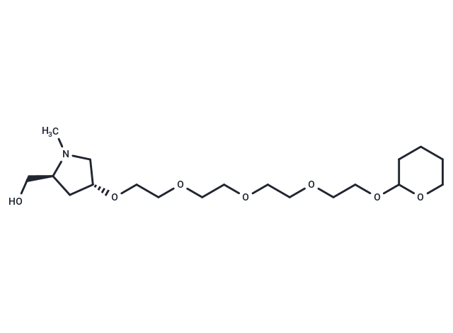 化合物 THP-PEG4-Pyrrolidine(N-Me)-CH2OH,THP-PEG4-Pyrrolidine(N-Me)-CH2OH