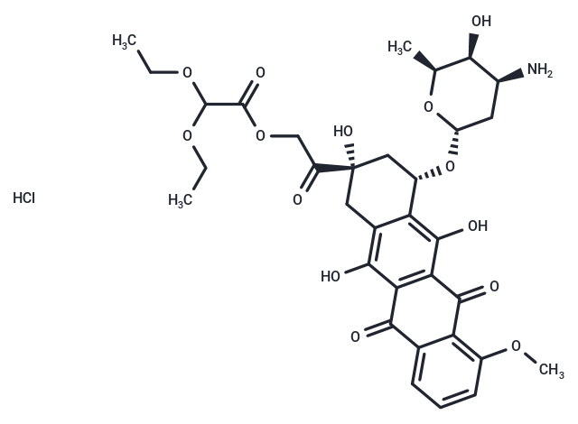 化合物 Detorubicin HCl,Detorubicin HCl