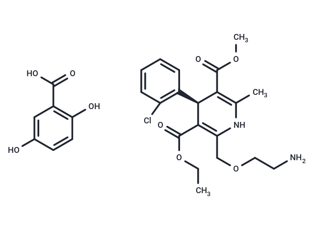 化合物 Levamlodipine gentisate,Levamlodipine gentisate