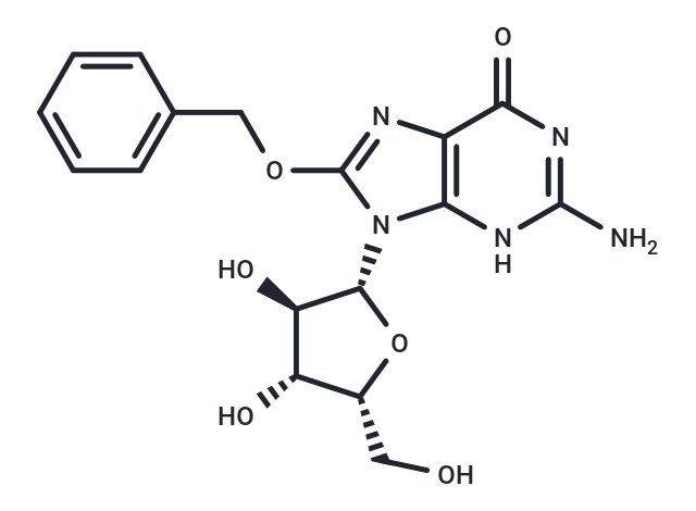 化合物 8-Benzyloxy-9-(b-D-xylofuranosyl)guanine,8-Benzyloxy-9-(b-D-xylofuranosyl)guanine