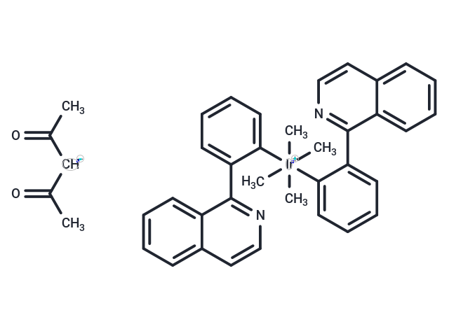 化合物 Bis[2-(1-isoquinolinyl-N)phenyl-C](2,4-pentanedionato-O2,O4)iridium(III),Bis[2-(1-isoquinolinyl-N)phenyl-C](2,4-pentanedionato-O2,O4)iridium(III)