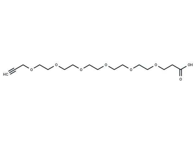 化合物 Propargyl-PEG6-acid,Propargyl-PEG6-acid