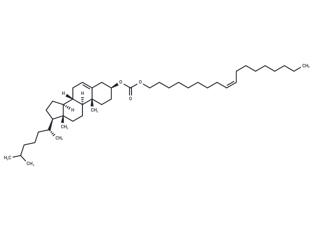 化合物 (3S,8S,9S,10R,13R,14S,17R)-10,13-Dimethyl-17-((R)-6-methylheptan-2-yl)-2,3,4,7,8,9,10,11,12,13,14,15,16,17-tetradecahydro-1H-cyclopenta[a]phenanthren-3-yl (Z)-octadec-9-en-1-yl carbonate,(3S,8S,9S,10R,13R,14S,17R)-10,13-Dimethyl-17-((R)-6-methylheptan-2-yl)-2,3,4,7,8,9,10,11,12,13,14,15,16,17-tetradecahydro-1H-cyclopenta[a]phenanthren-3-yl (Z)-octadec-9-en-1-yl carbonate