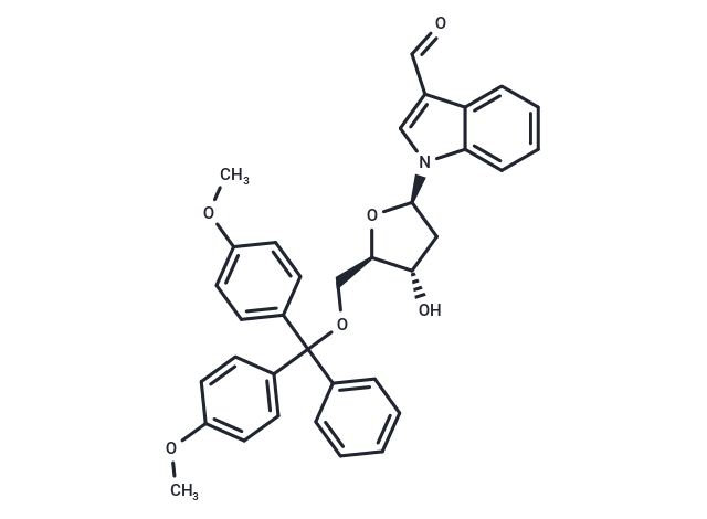 化合物 5’-O-(4,4’-Dimethoxytrityl)-3-formylindole-2’-deoxyriboside,5’-O-(4,4’-Dimethoxytrityl)-3-formylindole-2’-deoxyriboside