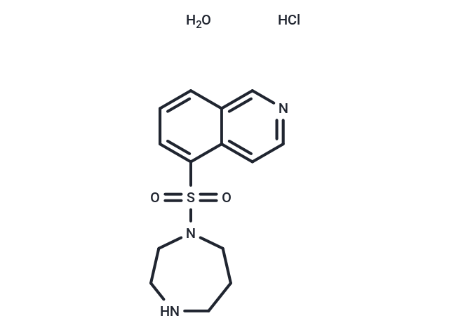 化合物 Fasudil hydrochloride hydrate,Fasudil hydrochloride hydrate