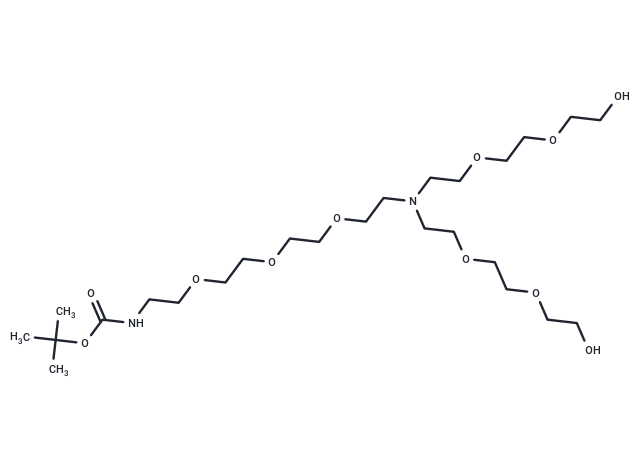 化合物 N-(Boc-PEG3)-N-bis(PEG2-alcohol),N-(Boc-PEG3)-N-bis(PEG2-alcohol)