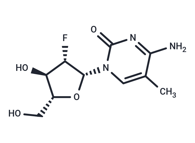 化合物 2’-Deoxy-2’-fluoro-5-methyl-arabinocytidine,2’-Deoxy-2’-fluoro-5-methyl-arabinocytidine