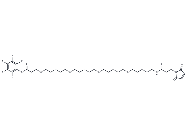 化合物 Mal-NH-PEG8-CH2CH2COOPFP ester,Mal-NH-PEG8-CH2CH2COOPFP ester