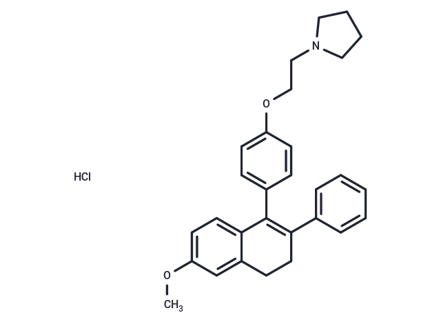 化合物 Nafoxidine HCl(1845-11-0 Free base),Nafoxidine HCl（1845-11-0 Free base）