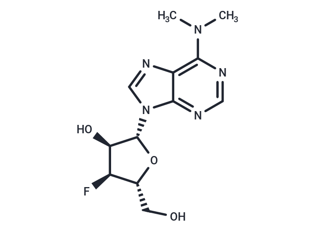 化合物 3’-Deoxy-3’-fluoro-N6,N6-dimethyladenosine,3’-Deoxy-3’-fluoro-N6,N6-dimethyladenosine