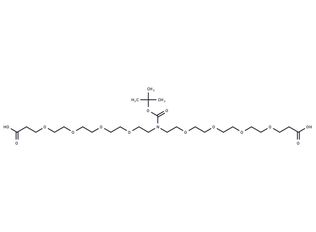 化合物 N-Boc-N-bis(PEG4-acid),N-Boc-N-bis(PEG4-acid)