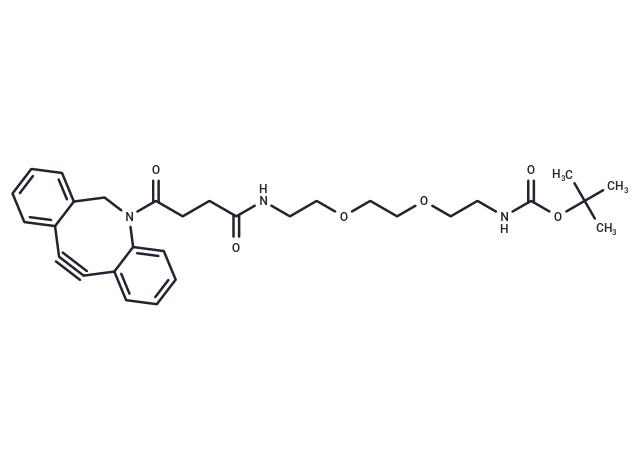 化合物 DBCO-PEG2-NH-Boc,DBCO-PEG2-NH-Boc