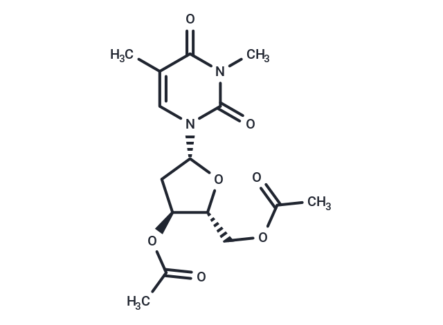 化合物 3’,5’-Di-O-acetyl-2’-deoxy-5,N3-dimethyl uridine,3’,5’-Di-O-acetyl-2’-deoxy-5,N3-dimethyl uridine