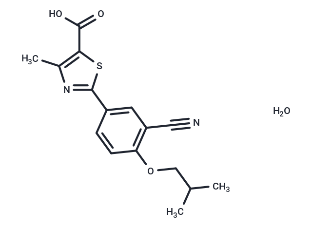 化合物 Febuxostat hemihydrate,Febuxostat hemihydrate