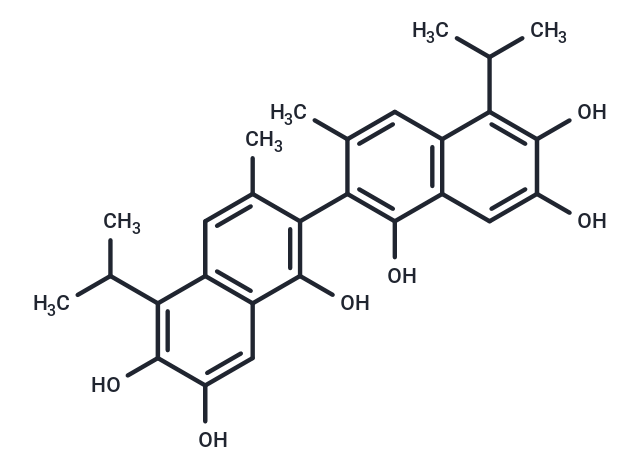 化合物 (+)-Apogossypol,(+)-Apogossypol