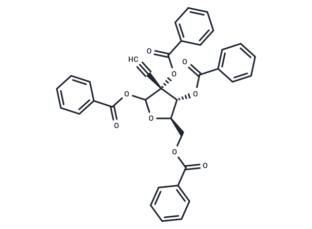 化合物 1’,2’,3’,5’-Tetra-O-benzoyl-2’-beta-C-ethynyl-D- ribofuranose,1’,2’,3’,5’-Tetra-O-benzoyl-2’-beta-C-ethynyl-D- ribofuranose