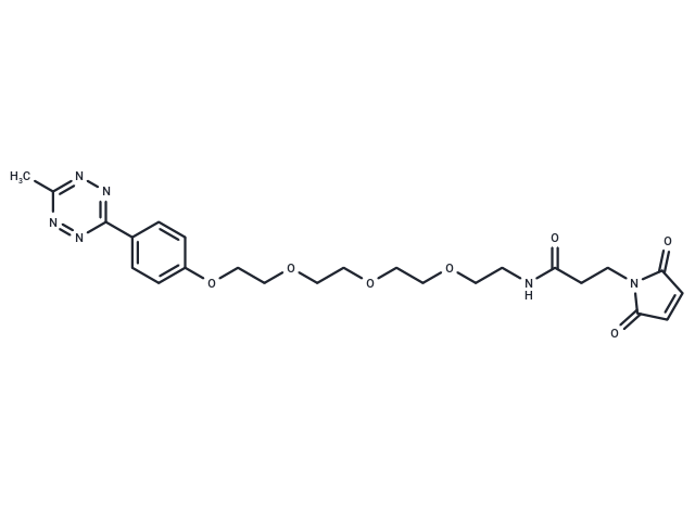 化合物 Methyltetrazine-PEG4-maleimide,Methyltetrazine-PEG4-maleimide