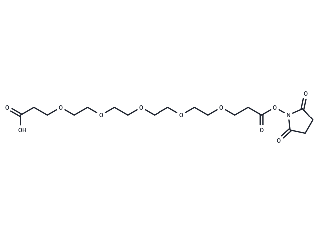 化合物 Acid-C2-PEG4-C2-NHS ester,Acid-C2-PEG4-C2-NHS ester