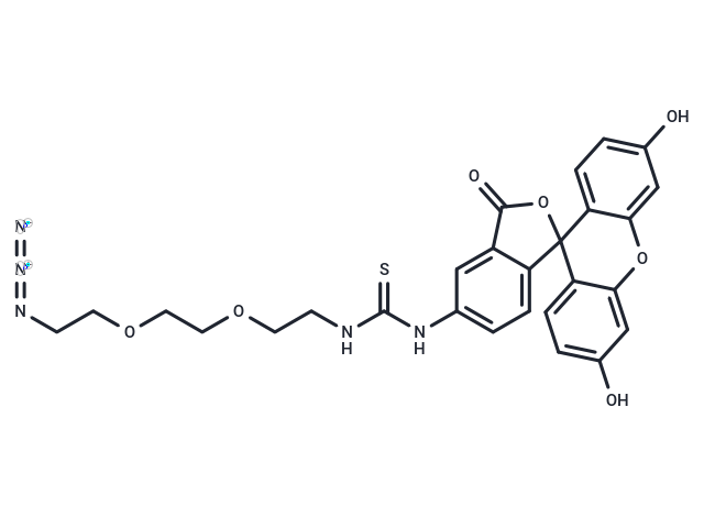 化合物 Fluorescein-thiourea-PEG2-azide,Fluorescein-thiourea-PEG2-azide