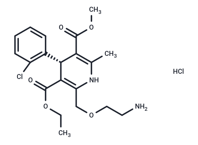 化合物 Amlodipine hydrochloride, (R)-,Amlodipine hydrochloride, (R)-