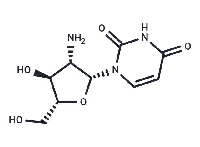 化合物 2’-Amino-2’-deoxy-b-D-arabinouridine,2’-Amino-2’-deoxy-b-D-arabinouridine