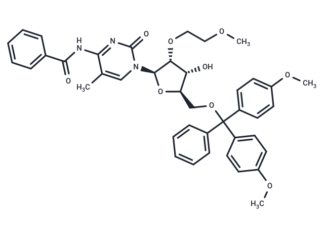 化合物 N4-Benzoyl-5’-O-(4,4’-dimethoxytrityl)-2’-O-(2-methoxyethyl)-5-methylcytidine,N4-Benzoyl-5’-O-(4,4’-dimethoxytrityl)-2’-O-(2-methoxyethyl)-5-methylcytidine