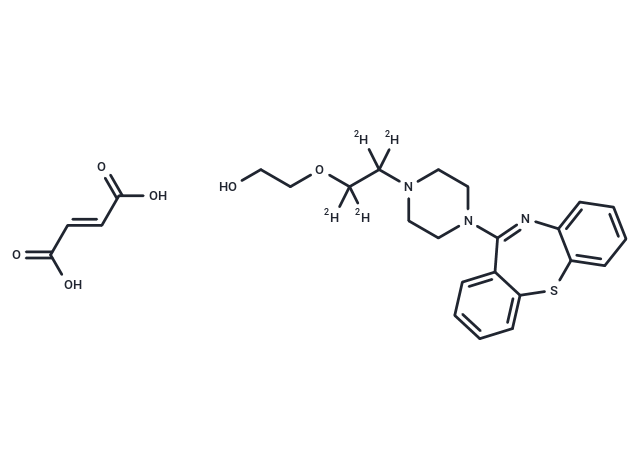 半富馬酸奎硫平 D4,Quetiapine-d4 hemifumarate