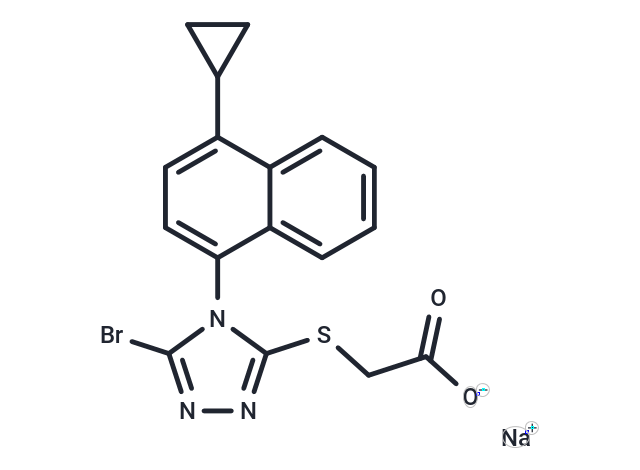 化合物 Lesinurad sodium,Lesinurad sodium