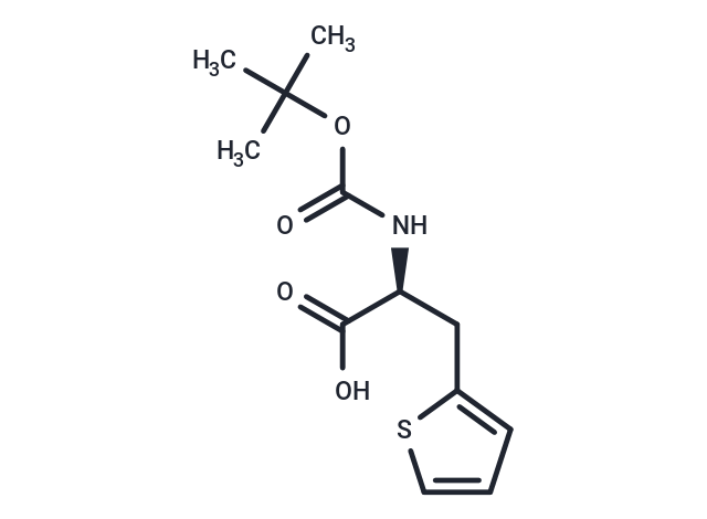 化合物 (S)-2-((tert-Butoxycarbonyl)amino)-3-(thiophen-2-yl)propanoic acid,(S)-2-((tert-Butoxycarbonyl)amino)-3-(thiophen-2-yl)propanoic acid