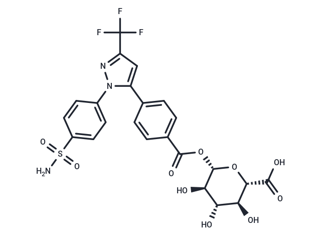 Celecoxib Carboxylic Acid Acyl-β-D-Glucuronide,Celecoxib Carboxylic Acid Acyl-β-D-Glucuronide