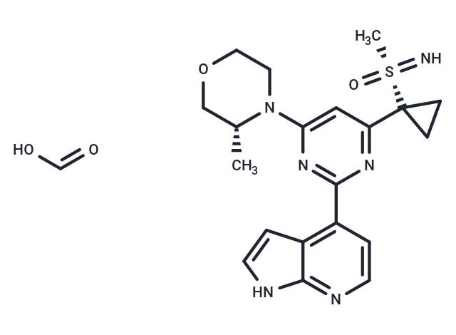 化合物 Ceralasertib formate,Ceralasertib formate