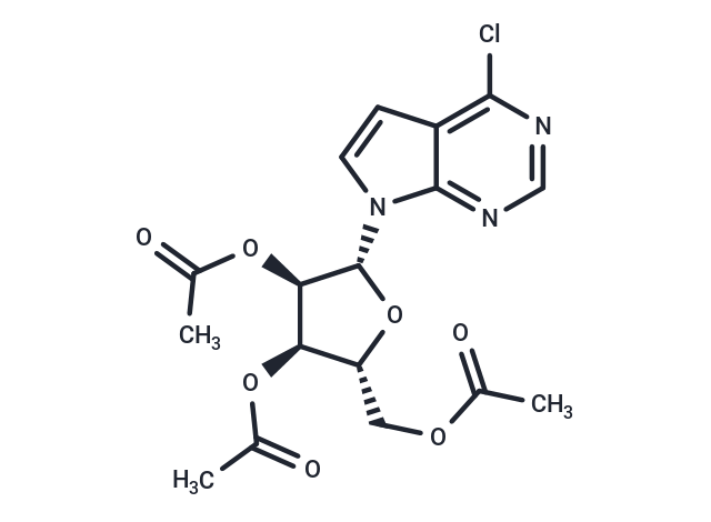 化合物 6-Chloro-7-deaza-9-(2’,3’,5’-tri-O-acetyl-b-D-ribofuranosyl)purine,6-Chloro-7-deaza-9-(2’,3’,5’-tri-O-acetyl-b-D-ribofuranosyl)purine