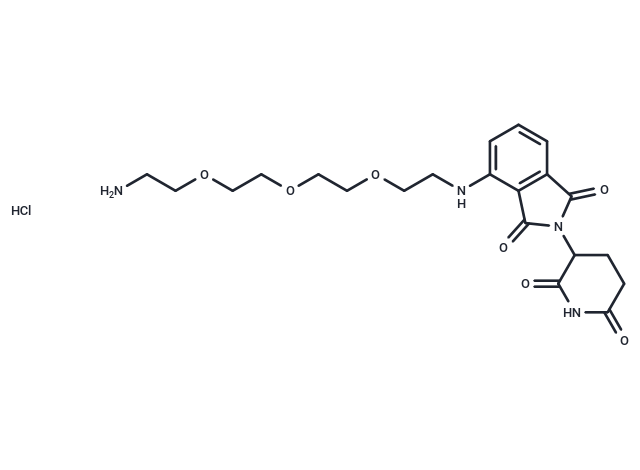 Pomalidomide-PEG3-C2-NH2 hydrochloride,Pomalidomide-PEG3-C2-NH2 hydrochloride