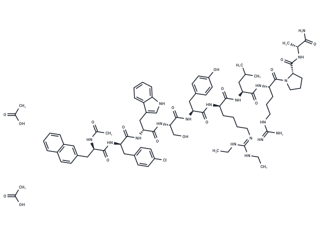 化合物 Detirelix acetate,Detirelix acetate