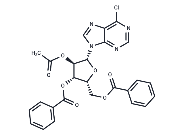 化合物 6-chloro-purine-9-b-D-(2-O-acetyl-3,5-di-O-benzoyl)xylo-furanoside,6-chloro-purine-9-b-D-(2-O-acetyl-3,5-di-O-benzoyl)xylo-furanoside