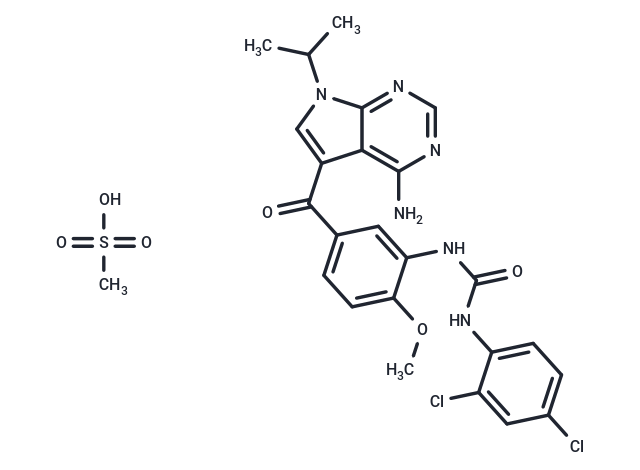 化合物 CE-245677 mesylate,CE-245677 mesylate