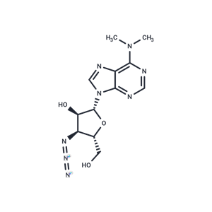 化合物 3’-Azido-3’-deoxy-N6,N6-dimethyladenosine|TNU0366|TargetMol