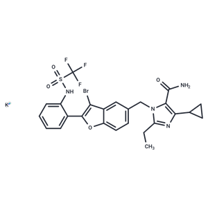 化合物 Saprisartan potassium|T70589|TargetMol