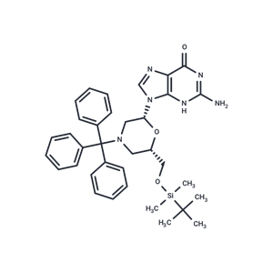 化合物 7’-t-Butyldimethylsilyloxy-N-trityl-morpholino ? guanine|TNU1327|TargetMol